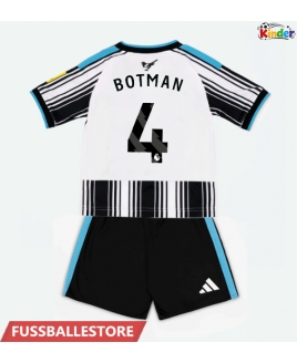 Günstige Newcastle United Sven Botman #4 Heimtrikotsatz Kinder 2026-27 Kurzarm (+ Kurze Hosen)